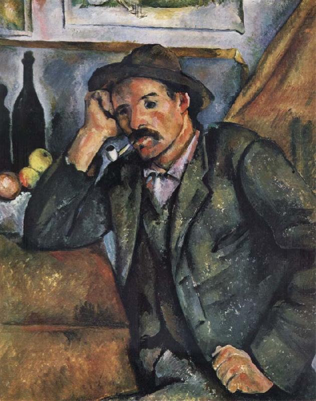 Paul Cezanne The Smoker oil painting picture